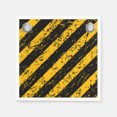 Bouw Geel & Zwart Baby shower Servet (Voorkant)