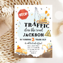 Bouw Gele Dump Truck Boy Birthday