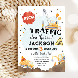 Bouw Gele Dump Truck Boy Birthday Kaart