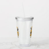 Bouw Gele Jongens Dump Truck Verjaardag Acryl Drinkbeker (Links)