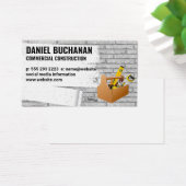 Bouw | Gepilde bakstenen muur | Gereedschapsvak Visitekaartje (Bureau)