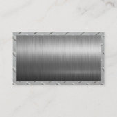 Bouw Gereedschap Thuis Logo | Staal Metaal Visitekaartje (Achterkant)