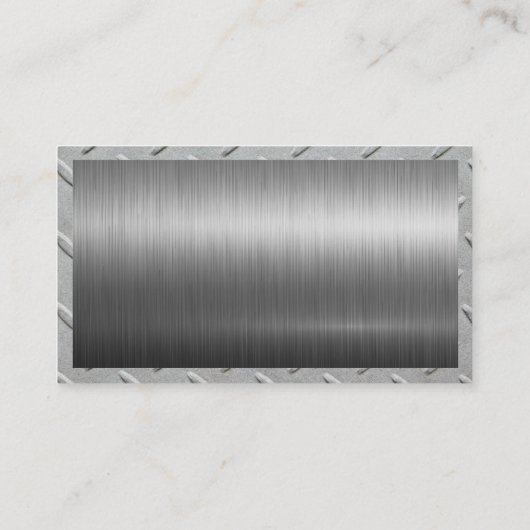 Bouw Gereedschap Thuis Logo | Staal Metaal Visitekaartje (Achterkant)