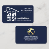 Bouw-gereedschappen Rooftop Handyman Visitekaartje (Voorkant / Achterkant)