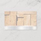 Bouw | Gesneden hout | Hammer WFrench Visitekaartje (Achterkant)