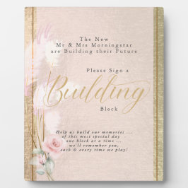 Bouw Gold Blush Pampas Grass Fotoplaat