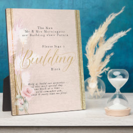 Bouw Gold Blush Pampas Grass Fotoplaat