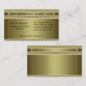 Bouw Gold Metal Embossed Visitekaartje (Voorkant / Achterkant)