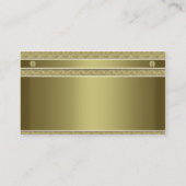 Bouw Gold Metal Embossed Visitekaartje (Achterkant)