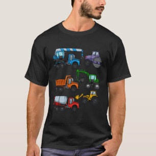 Bouw Graafmachine Funny Stoom Schoppen Digger T-shirt