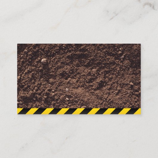 Bouw | Graafmachine | Vastgoedontwikkeling Visitekaartje (Achterkant)