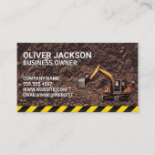 Bouw | Graafmachine | Vastgoedontwikkeling Visitekaartje (Voorkant)