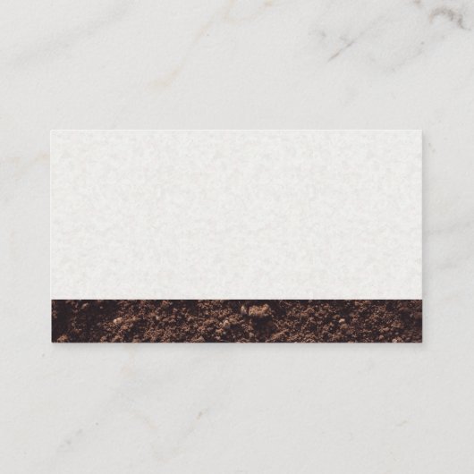 Bouw | graafmachine | vuil visitekaartje (Achterkant)