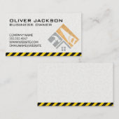 Bouw | graafwerktuig | Onroerend goed Visitekaartje (Voorkant / Achterkant)