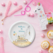 Bouw gradiëntpomp vrachtdag papieren bordje (Feest)