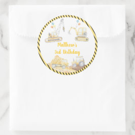 Bouw gradiëntpomp vrachtdag ronde sticker