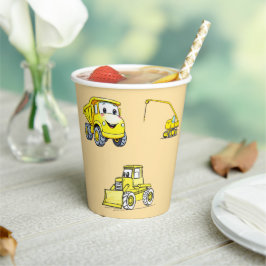 Bouw grappige voertuigen papieren bekers