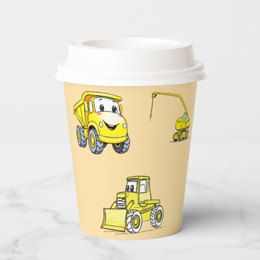 Bouw grappige voertuigen papieren bekers (Achterkant)