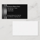 Bouw Grijs Zilveren Tone Modern Visitekaartje (Voorkant / Achterkant)