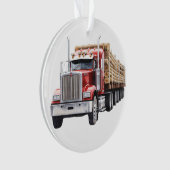 Bouw Halve Vrachtwagen Ornament (voorkant)