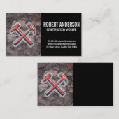 Bouw | Hamer Iconen Afsprakenkaartje (Voorkant / Achterkant)