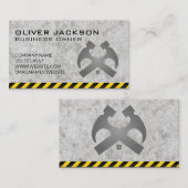 Bouw | Hamers | Concrete waarschuwing Visitekaartje (Voorkant / Achterkant)