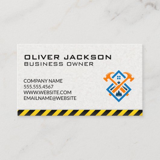 Bouw | Hammers Home Logo Visitekaartje (Voorkant)