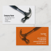 bouw/handbediende visitekaartje (Voorkant / Achterkant)