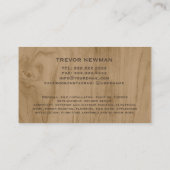 Bouw Handyman Carpenter Gereedschap Boutjes Hout Visitekaartje (Achterkant)