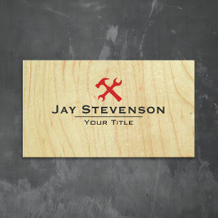 Bouw Handyman Carpentry Wood Visitekaartje