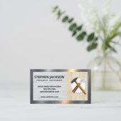 Bouw | Handyman Gereedschap | Metalen rand Visitekaartje (Staand voorkant)