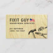 Bouw Handyman Gereedschap, Patriottisch Visitekaartje (Voorkant)