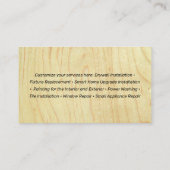 Bouw Handyman Gereedschap, Patriottisch Visitekaartje (Achterkant)