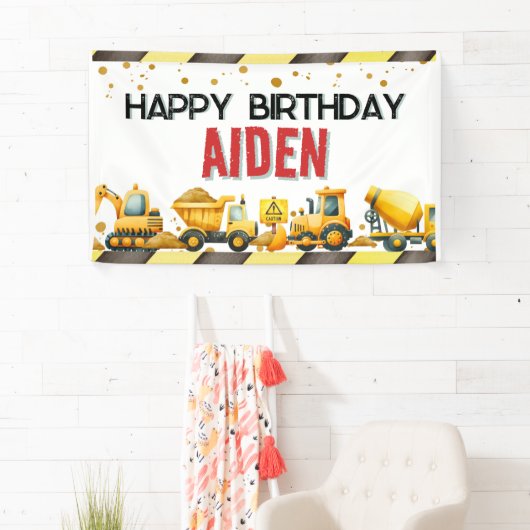Bouw Happy Birthday Banner (Insitu)