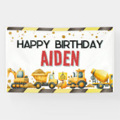 Bouw Happy Birthday Banner (Horizontaal)