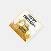 Bouw Happy Birthday Cocktail servet (Hoek)