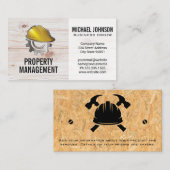 Bouw Hard Pet Logo | Hout Visitekaartje (Voorkant / Achterkant)