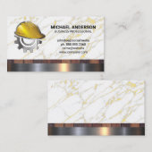 Bouw Hard Pet Logo | timmerman Visitekaartje (Voorkant / Achterkant)