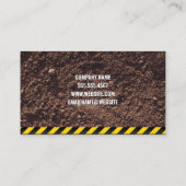 Bouw Hard Pet Logo | vuil Visitekaartje (Achterkant)