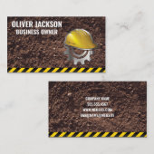 Bouw Hard Pet Logo | vuil Visitekaartje (Voorkant / Achterkant)