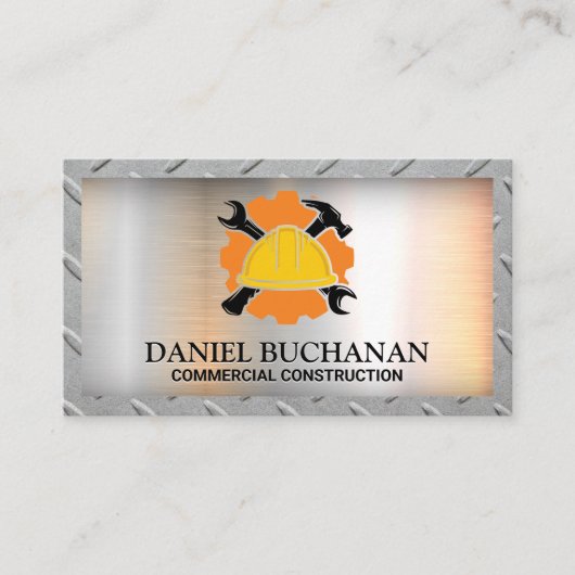 Bouw Hard Pet Wrench Hammer Visitekaartje (Voorkant)