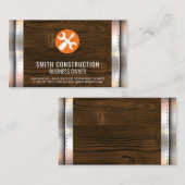 Bouw | Hardware | Houtmetalen rivetten Visitekaartje (Voorkant / Achterkant)