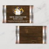 Bouw | Hardwarehulpmiddelen | Houtmetalen rivetten Visitekaartje (Voorkant / Achterkant)