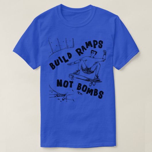 Bouw hellingen, geen bommen t-shirt (Design voorkant)