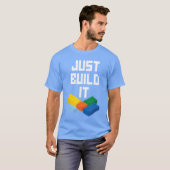 Bouw het gewoon Meester Bouwer Bouwbloksoj Bri T-shirt (Voorkant volledig)