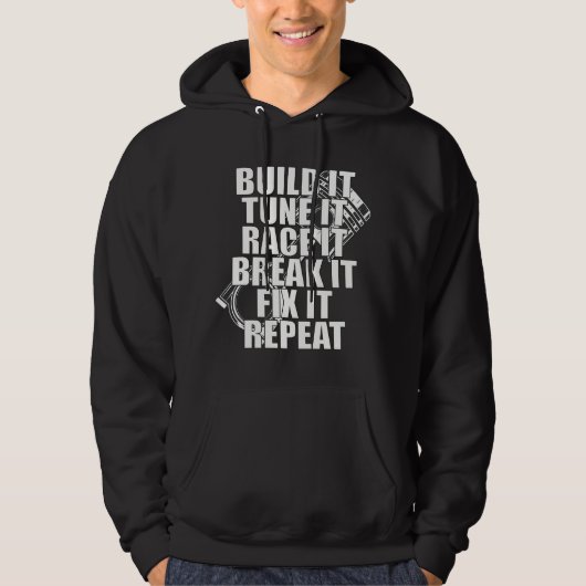 Bouw het Stem het Race het Breek het Repareer het Hoodie (Voorkant)