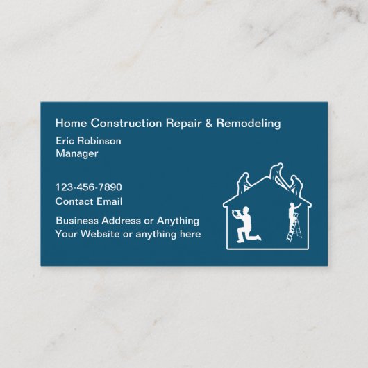 Bouw Home Remodelling Services Visitekaartje (Voorkant)