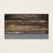 Bouw | Hout, gecrateerd metaal Visitekaartje (Achterkant)
