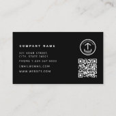 Bouw Hout Klusjesman Gereedschap QR Code Visitekaartje (Achterkant)