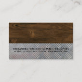 Bouw | Hout | Staal | Blauwdrukken Visitekaartje (Achterkant)